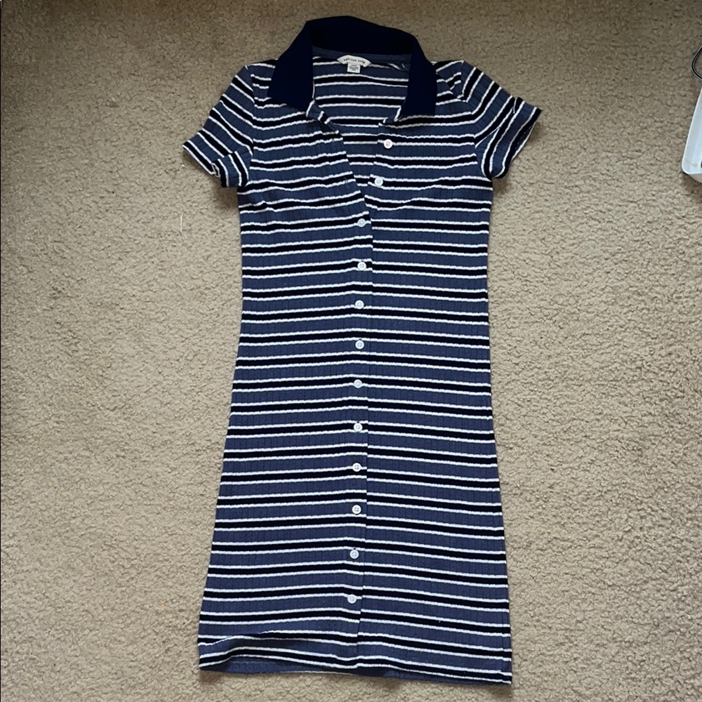 American Eagle Blue Striped Dress